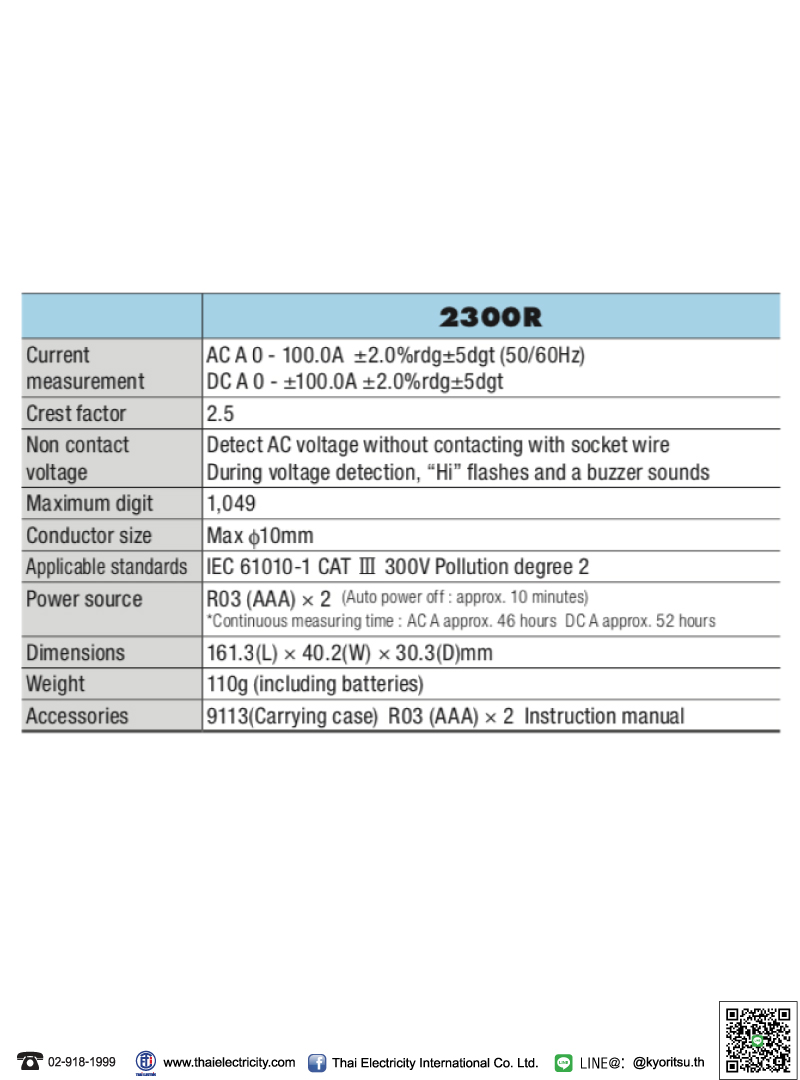 KECD2300R-KYORITSU-2300R-Fork-Current-Tester-2